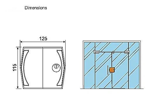 Glass Door Lock System