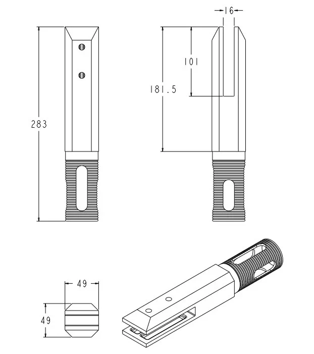 Glass Panel Spigots